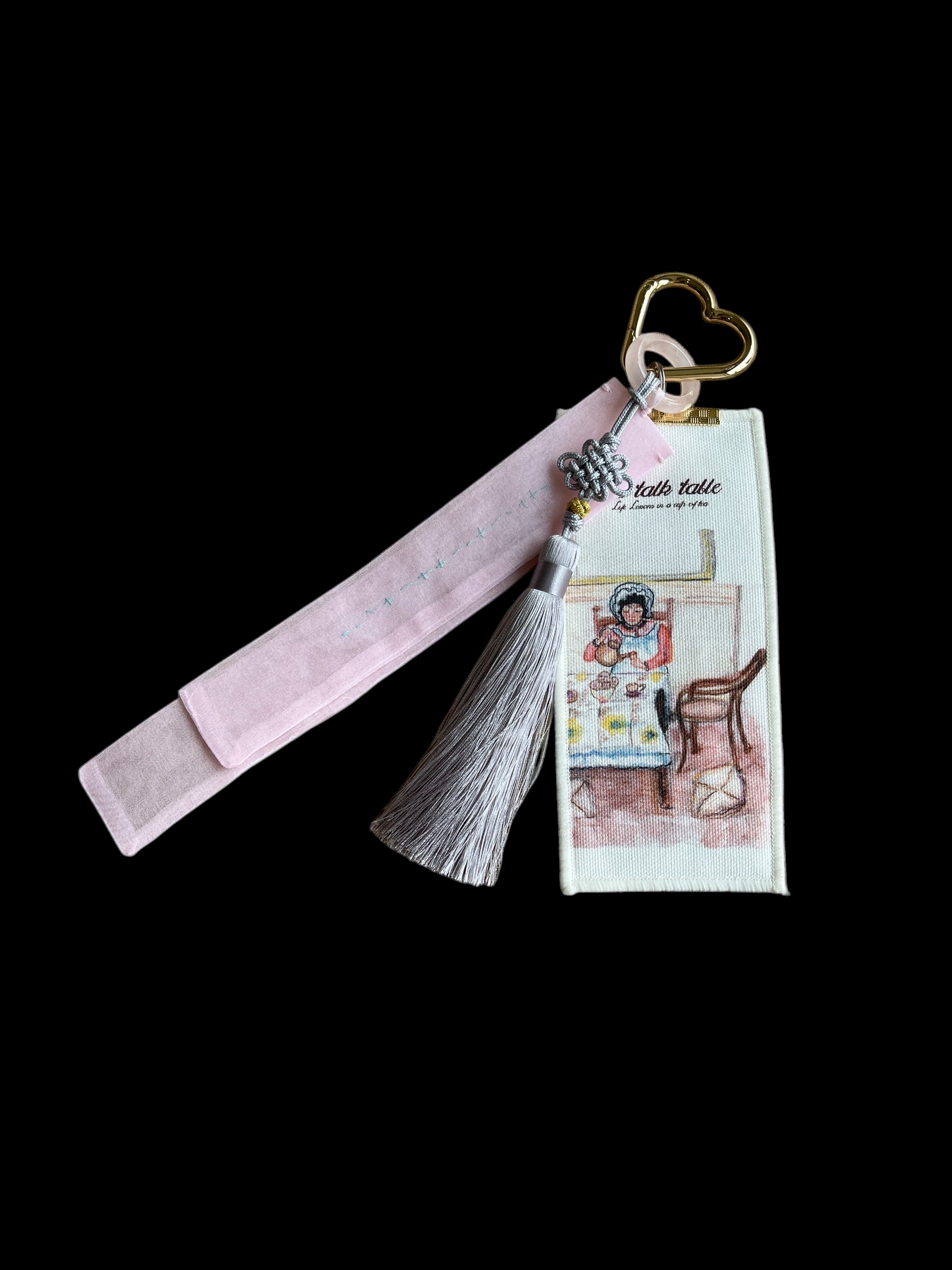 TEA TALK TABLE KEY RING