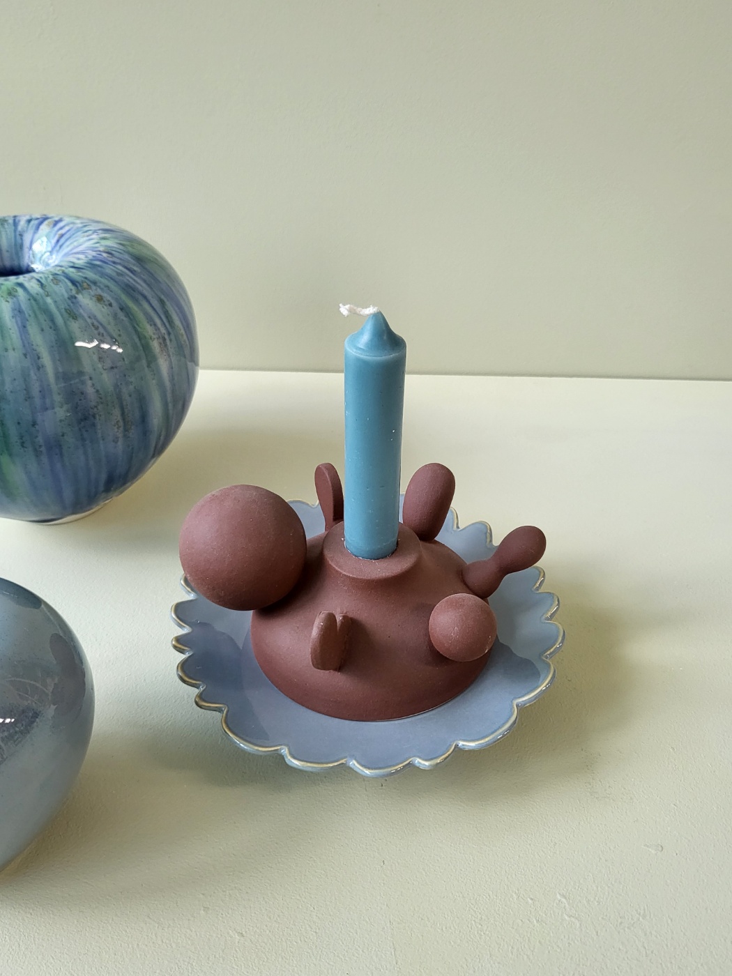 Tray with  Decorative Candle Holder - Image 3