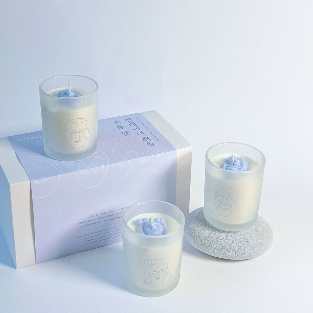Traditional Mask Container Candle Set - Image 3