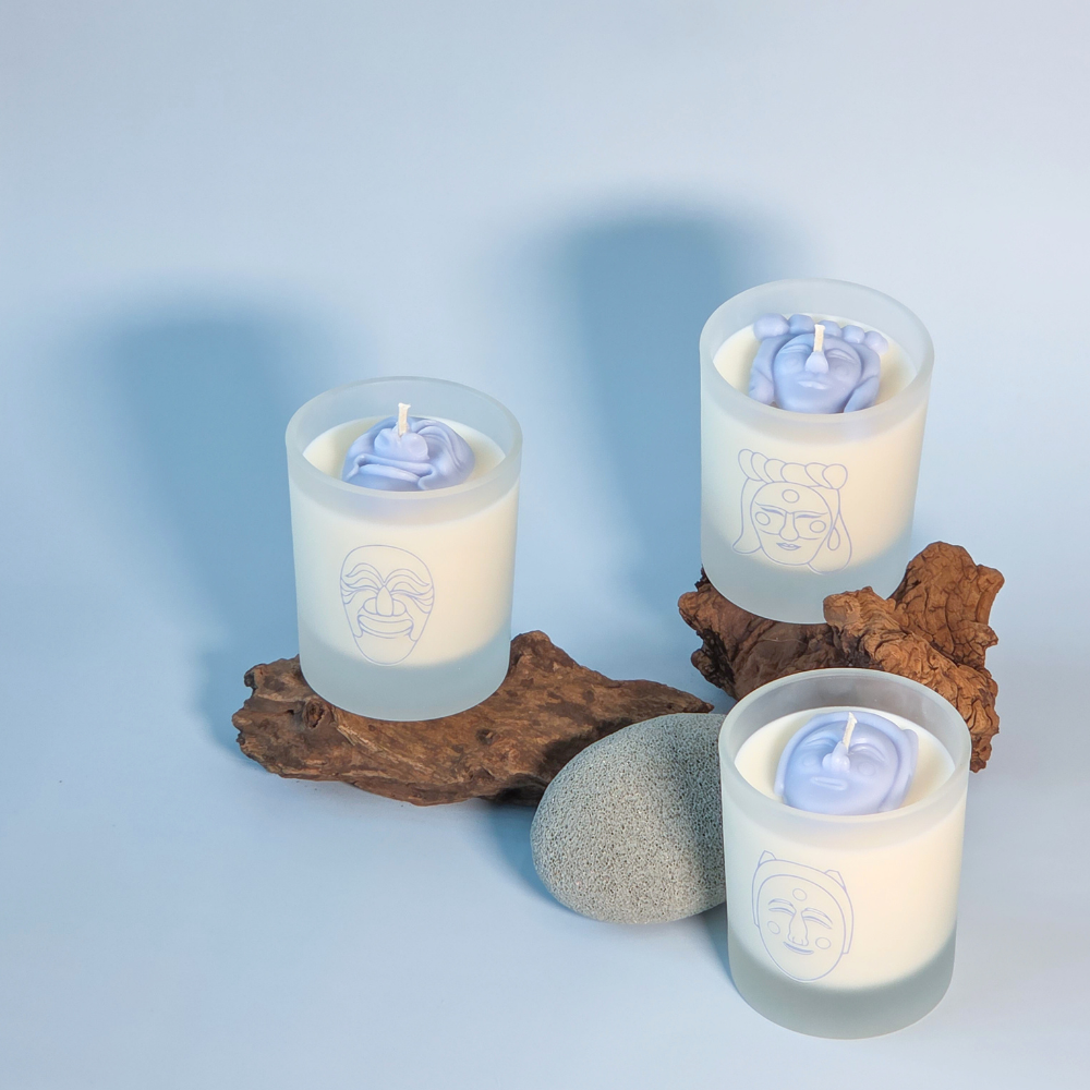 Traditional Mask Container Candle Set - Image 4