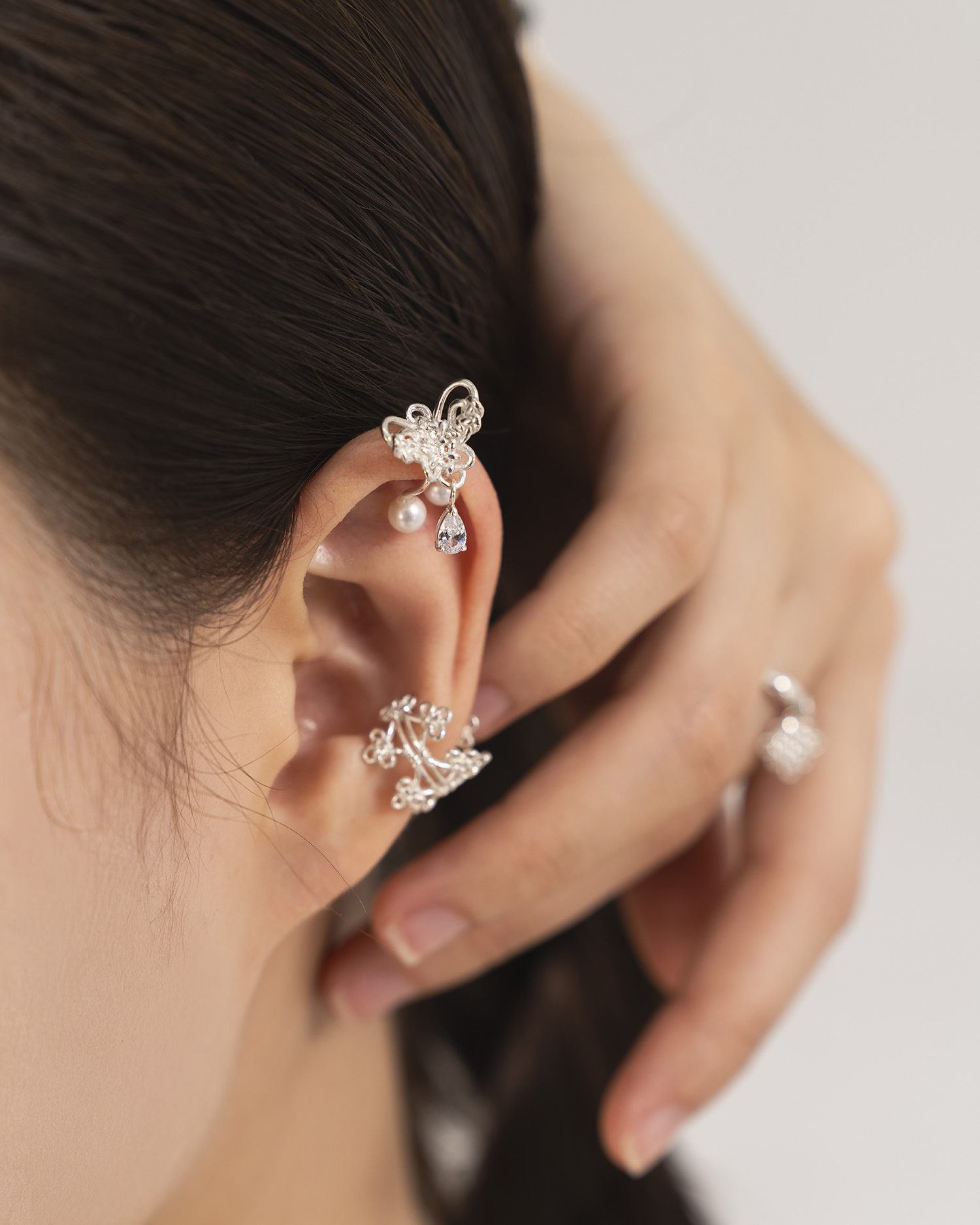 Woven Bloom Ear Cuff - Image 2
